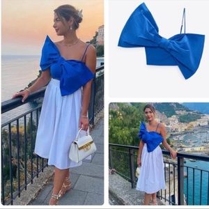 ZARA Bloggers Favorite BOW TIED CROP TOP